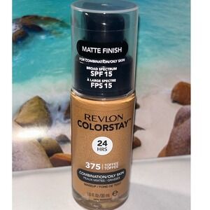 Revlon Colorstay Makeup Foundation 375 Toffee Matte Finish Combination Oily Skin